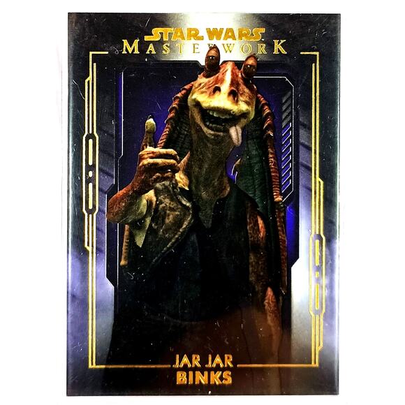 Topps Star Wars Masterwork #70 JAR JAR BINKS Purple Parallel 48/50, See Pics! - Picture 1 of 3